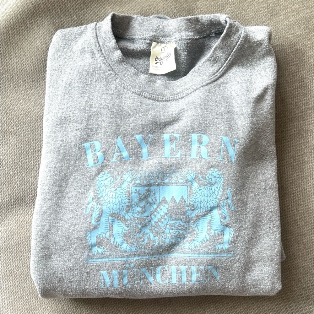 Bayern München Gray and Blue Germany Sweatshirt
